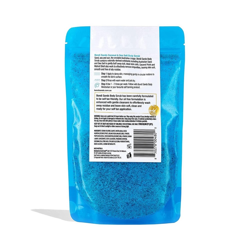 Bondi Sands Coconut & Sea Salt Body Scrub 8.8oz Vegan Self Tan Prep - Picture 2 of 5